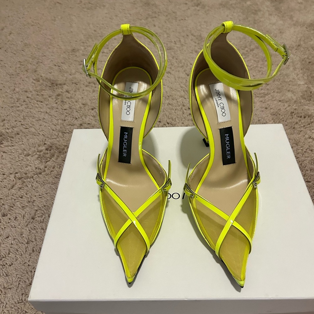 Jimmy Choo X Mugler Neon Pump
